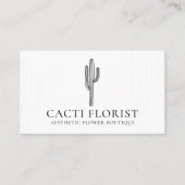Carte De Visite Fleur de désert de cactus abstrait boho cactus (Devant)
