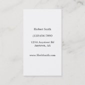 Carte De Visite Fleur de fleur d'herbe de ciboulette (Dos)