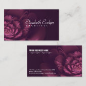 Carte De Visite fleur de fleur fractale g2536 (Devant / Derrière)