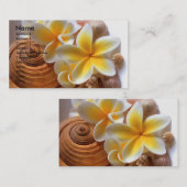 Carte De Visite Fleur de Frangipani (Devant / Derrière)