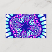 Carte De Visite Fleur de glace rose (Devant)