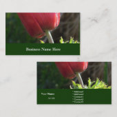 Carte De Visite Fleur de jardin (Devant / Derrière)