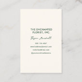 Carte De Visite Fleur de Jungle Leopard Hibiscus (Dos)