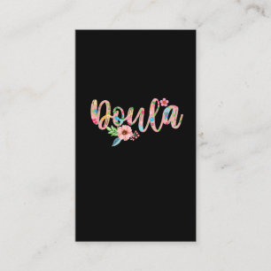 Carte De Visite Fleur de la mère florale Doula, bébé mou