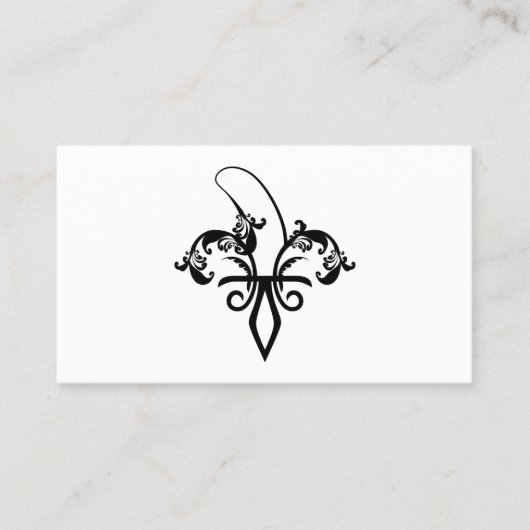 Carte De Visite fleur de lis (Devant)