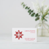 Carte De Visite Fleur de Lis (Debout devant)