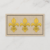 Carte De Visite Fleur-De-lis (Dos)