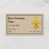 Carte De Visite Fleur-De-lis (Devant)