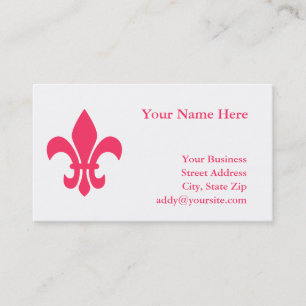 Carte de visite Fleur de Lis