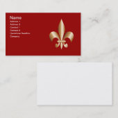 Carte De Visite Fleur de lis (Devant / Derrière)