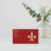 Carte De Visite Fleur de lis (Debout devant)