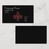 Carte de visite Fleur-De-Lis (Devant / Derrière)