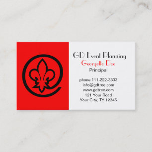 Carte De Visite Fleur-De-lis
