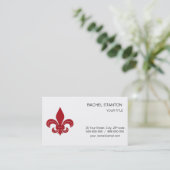 Carte De Visite Fleur de Lis (Debout devant)