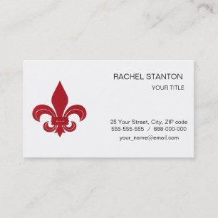 Carte De Visite Fleur de Lis