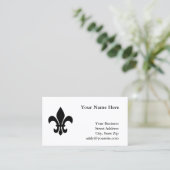 Carte De Visite Fleur de Lis (Debout devant)