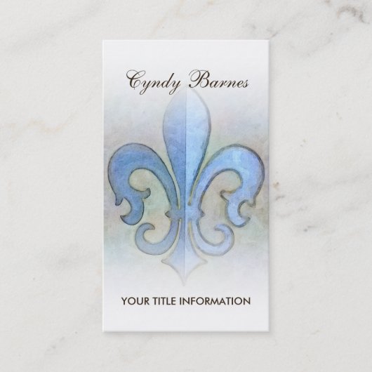 Carte de visite Fleur de Lis (Devant)