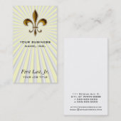 Carte De Visite Fleur De Lis (Devant / Derrière)