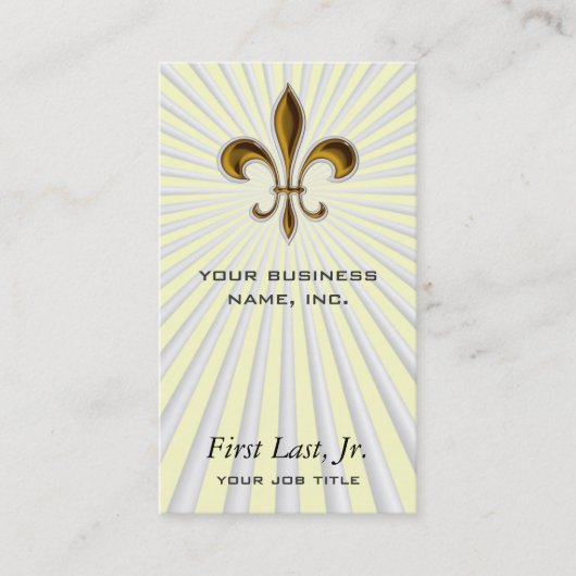 Carte De Visite Fleur De Lis (Devant)
