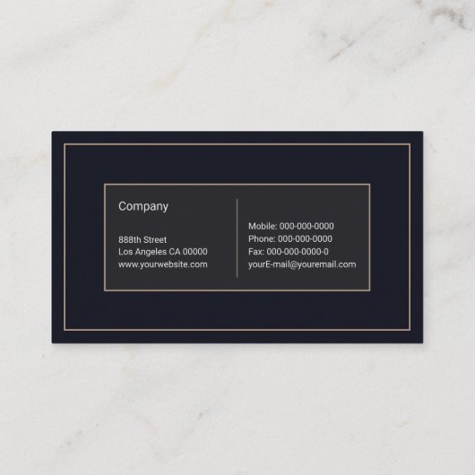 Carte De Visite Fleur De Lis (Dos)