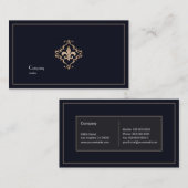 Carte De Visite Fleur De Lis (Devant / Derrière)