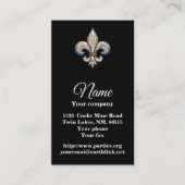 Carte De Visite Fleur de Lis (Devant)