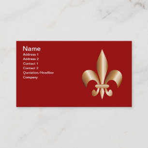 Carte De Visite Fleur de lis