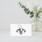 Carte De Visite fleur de lis (Debout devant)