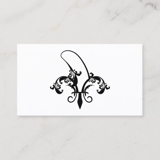 Carte De Visite fleur de lis (Devant)