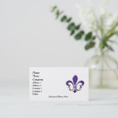 Carte De Visite Fleur de Lis 1 (Debout devant)