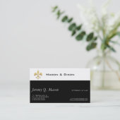 Carte De Visite Fleur De Lis / Attorney (Debout devant)