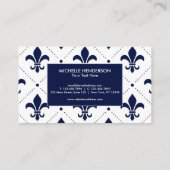 Carte De Visite Fleur de lis élégant (Dos)