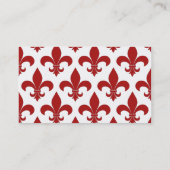 Carte De Visite Fleur de lis Motif Classic (Dos)