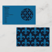 Carte De Visite Fleur de lis Motif Classic (Devant / Derrière)
