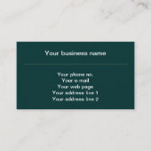 Carte De Visite Fleur de Lis Motif, Français, Royal, Crème, Vert (Devant)