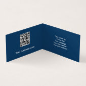 Carte De Visite Fleur de Lis Motif, française, royale, crème, bleu (Intérieur)