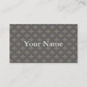 Carte De Visite Fleur de lis Motif + votre image ou texte