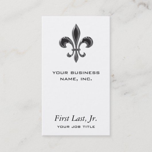 Carte De Visite Fleur De Lis - Stripey (Devant)