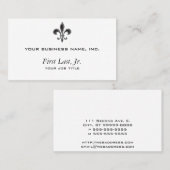 Carte De Visite Fleur De Lis - Stripey (Devant / Derrière)
