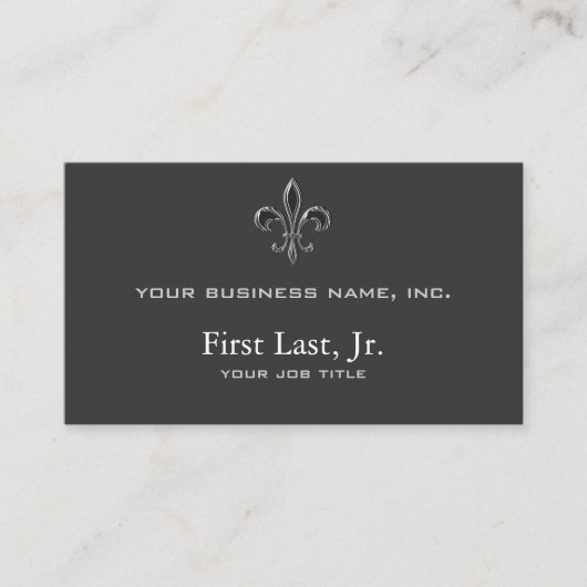 Carte De Visite Fleur De Lis - Stripey (Devant)