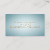 Carte De Visite Fleur de lotus bleu professionnel (Dos)