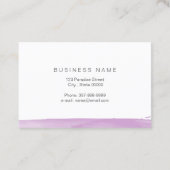 Carte De Visite Fleur de Lotus dans la couleur pourpre (Dos)