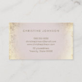 Carte De Visite fleur de lotus de feuille d'or (Dos)