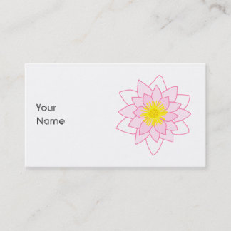 Carte De Visite Fleur de Lotus élégante