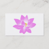Carte De Visite Fleur de Lotus rose (Dos)