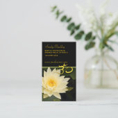 Carte De Visite Fleur de Lotus, yoga d'Om, guérisseurs (Debout devant)