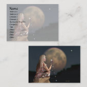 Carte De Visite Fleur de lune 2 (Devant / Derrière)