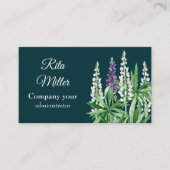 Carte De Visite Fleur de lupin (Devant)