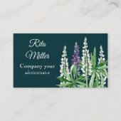 Carte De Visite Fleur de lupin (Devant)