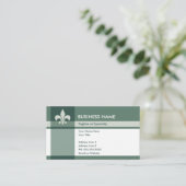 Carte De Visite fleur de lys (Debout devant)